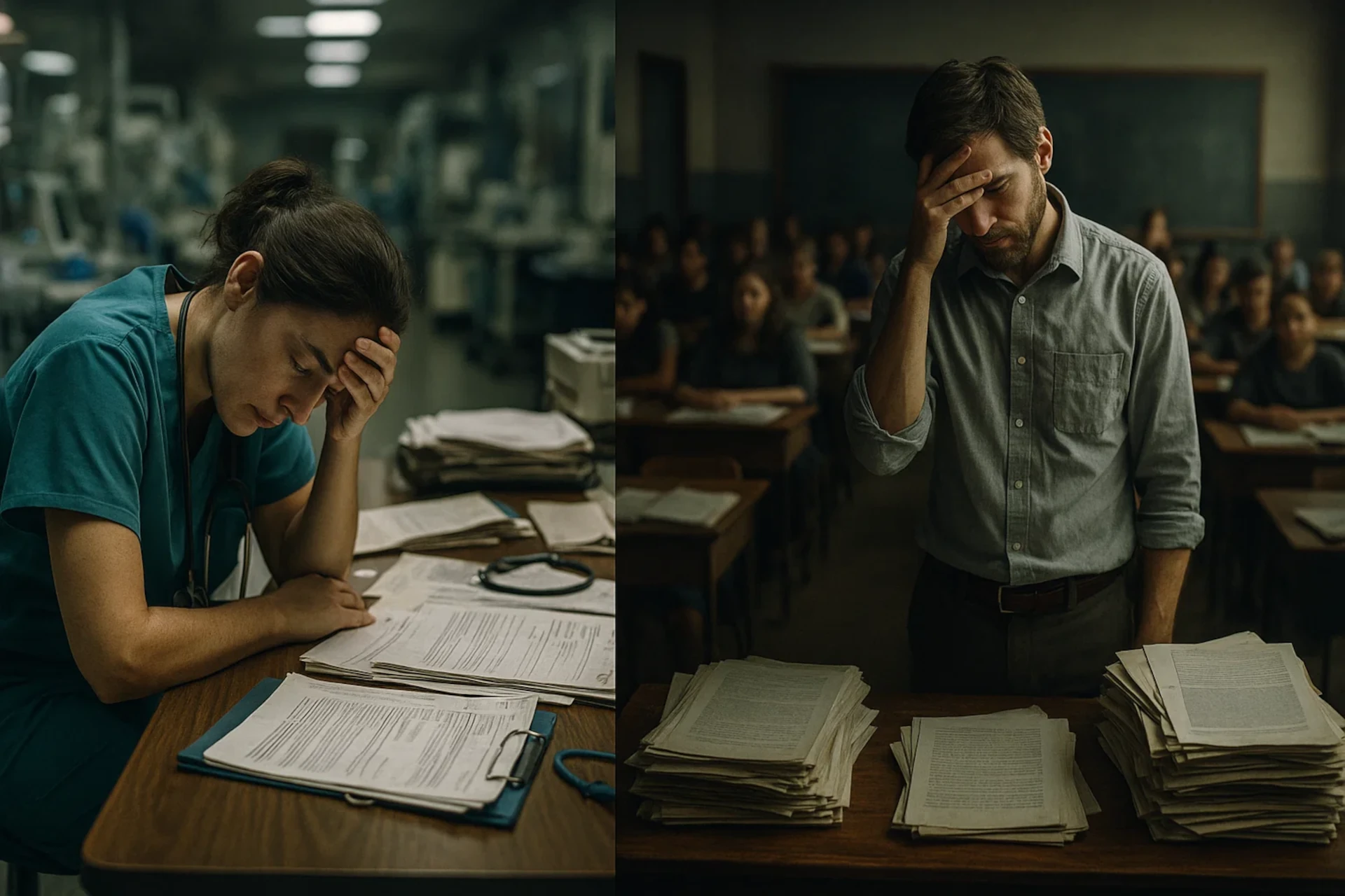Por que o burnout atinge mais profissionais da saúde e da educação?